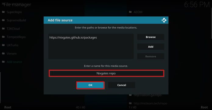 nixgates-källa