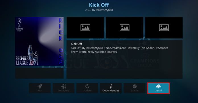 installera kick off