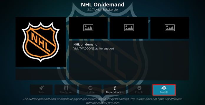 Installera NHL On-demand