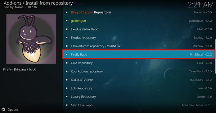 välj-firefly-repo