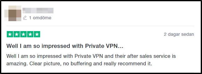 privatevpn-omdöme-på-trustpilot