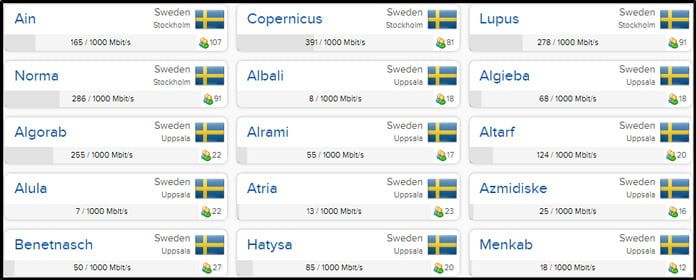 serverpark-för-airvpn