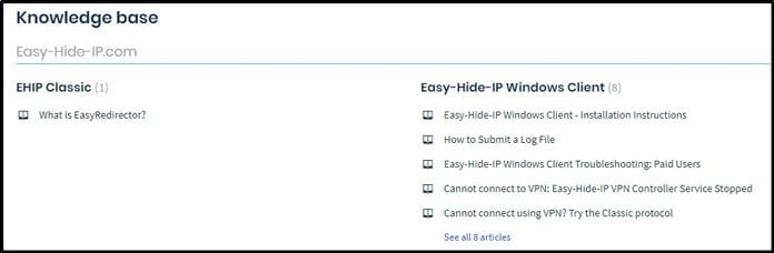 eeasyhideip-hjälpsektion