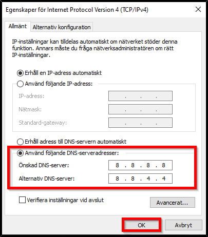 välj-dns-inställningar