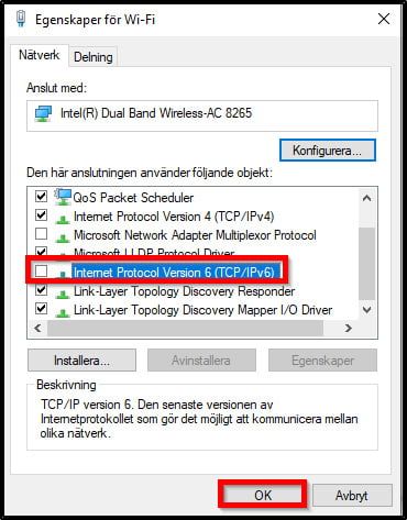 avaktivera-ipv6-och-klicka-på-ok