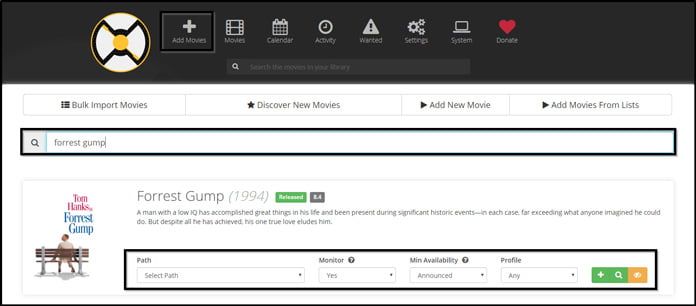 lägg-till-film-på-sonarr