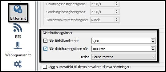 bittorrent-distributionsgränser
