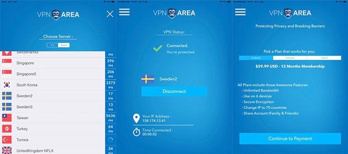 vpnarea-app-för-windows