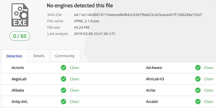 inget-virus-eller-malware-i-programvaran-för-vpnsecure