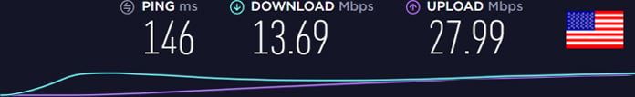 server-usa-hastighetstest-för-vpnsecure