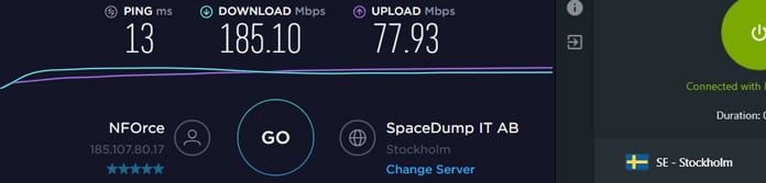 hastighetstest-för-zoogvpn-på-svensk-server
