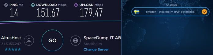 hastighetstest-för-server-i-sverige-med-vpn
