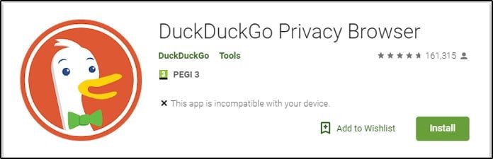 <p>DDG för Android</p>