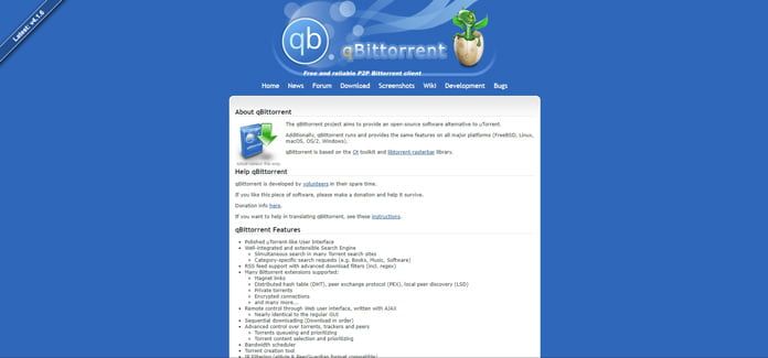 qbittorent-gränssnitt