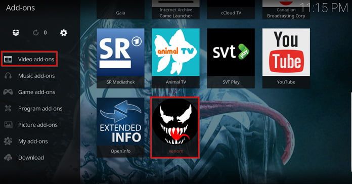 venom-nås-från-huvudmenyn