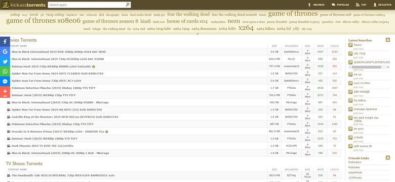kickasstorrents-sajten..
