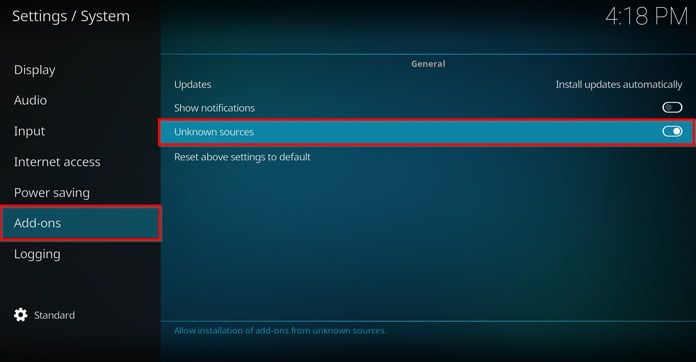 kodi-installera-från-okända-källor
