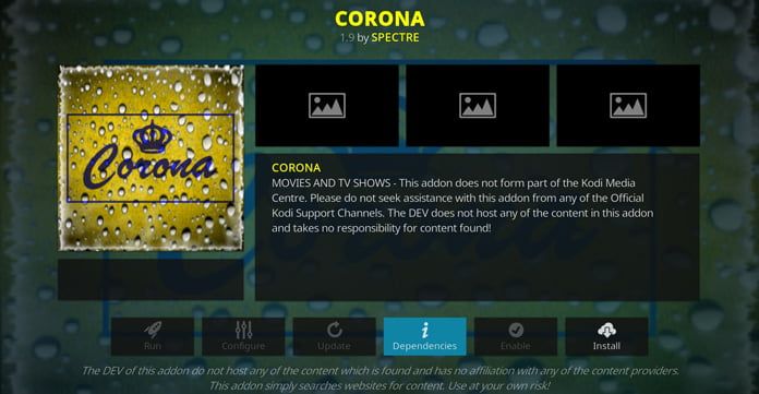 corona-kodi-tillägg