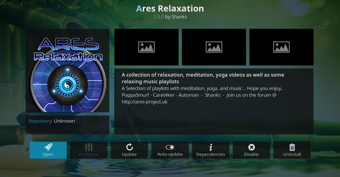 ares-relaxation-för-kodi
