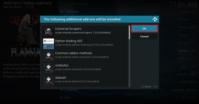 ok för fladnag install