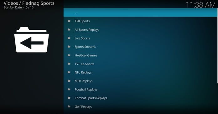 fladnag sports innehåll