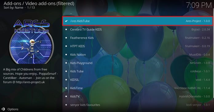 ares-kidstube-ska-väljas-i-en-lista