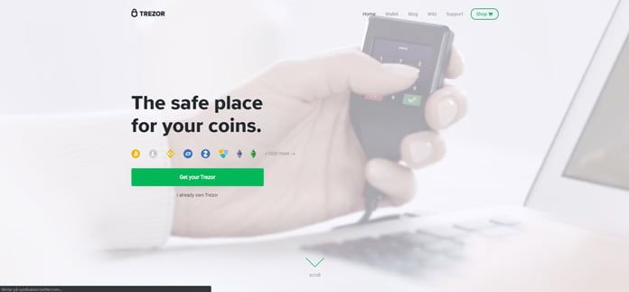 trezor-bitcoinplånbok