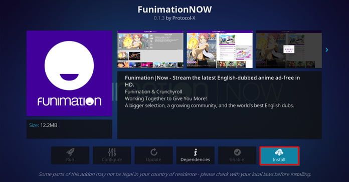 installera funimationnow