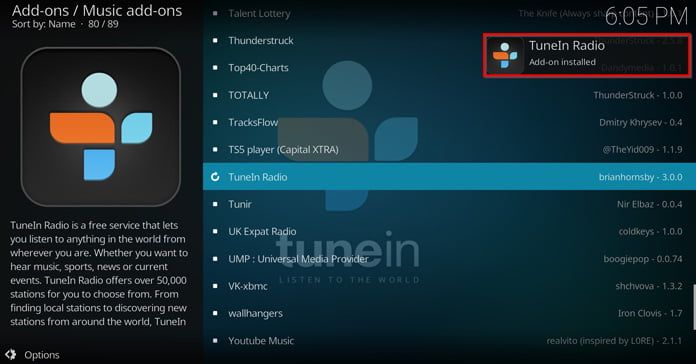 tunein-radio-har-installerats-säger-en-popup-ruta